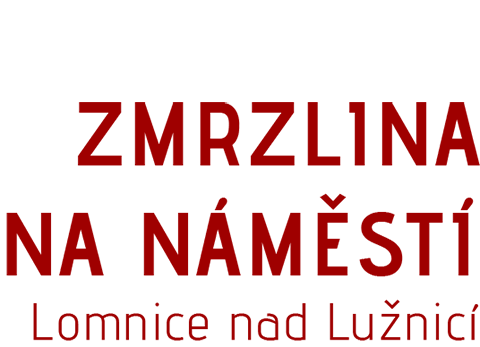 Zmrzlina na náměstí Lomnice nad Lužnicí